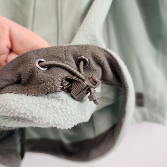 Vintage North Face Mint Green Fleece Zip Up Womens Medium - Picture 4 of 13